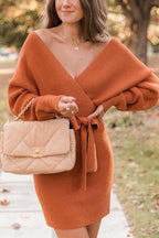Stunncal Future Happiness Chelsea Wrap Sweater Dress