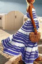 Stunncal Geometric Printed Maxi Dress (2 Colors)