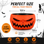 🎃 Funny Jump‑Scare Pumpkin Candy Bowl For Trick-or-Treat Pranking 👻