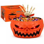 🎃 Funny Jump‑Scare Pumpkin Candy Bowl For Trick-or-Treat Pranking 👻
